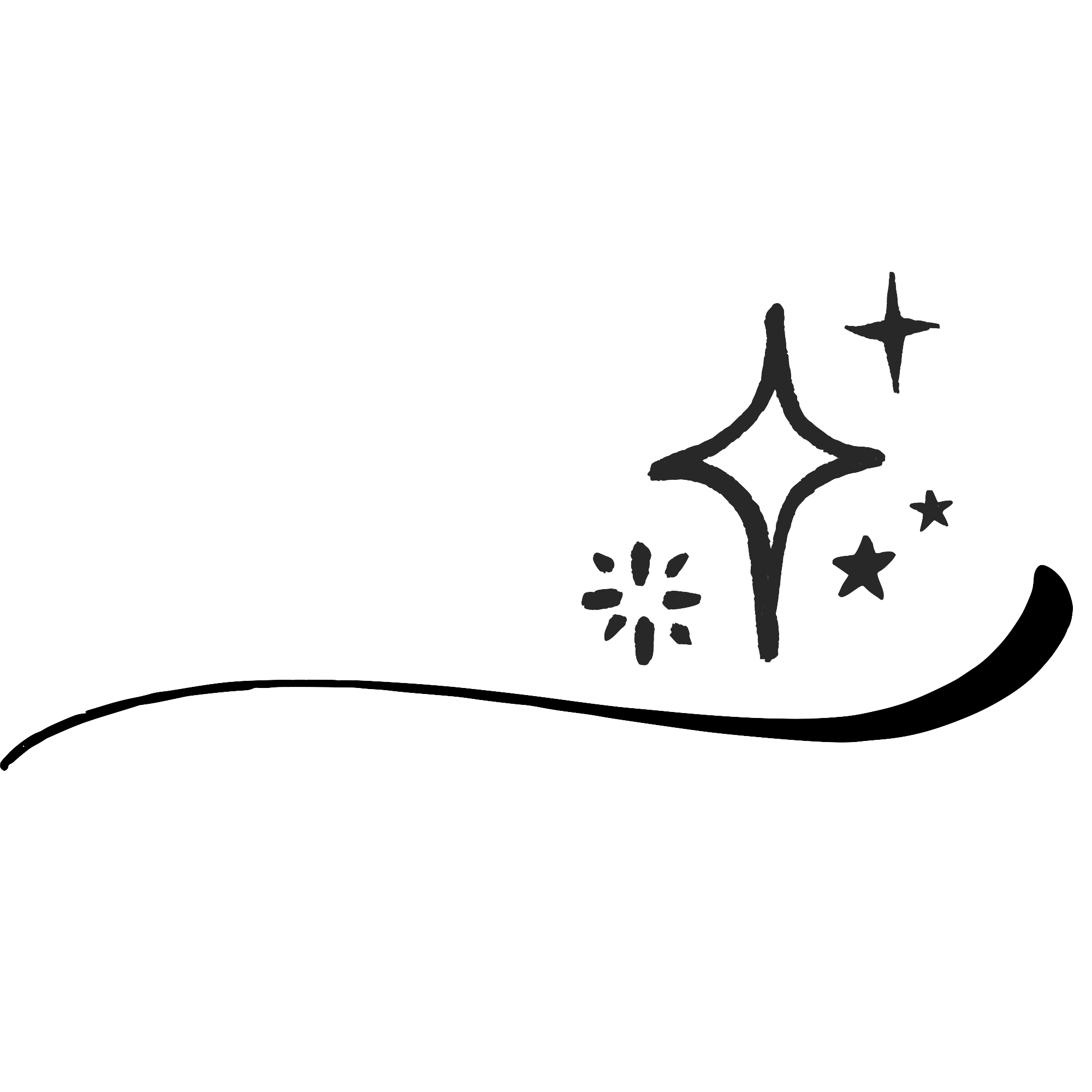 Khue Tran logo of wave with stars sparkle